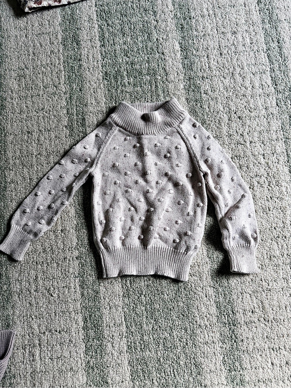 Jamie Kay Textured Pom-Pom Sweater in Pink Like New 2T